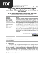 A Real-Time System For Vehicle Detection With Shadow Removal and Vehicle Classification Based On Vehicle Features at Urban Roads