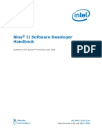 Nios II Software Developer Handbook: Updated For Intel Quartus Prime Design Suite: 19.2