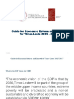 Guide For Economic Reform and Growth For Timor-Leste 2015 - 2017