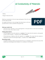 Testing Electrical Conductivty of Materials