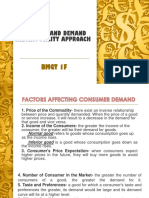 Consumer and Demand Theory Utility Approach