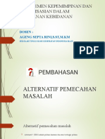 ALTERNATIF PEMECAHAN MASALAH