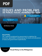 Issues and Problems: in Public Fiscal Administration