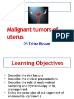 Malignant Tumors of Uterus: DR Tahira Rizwan