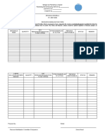 BS Form 3 Resource Mobilization