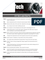 CV Do's and Don'ts: Supporting Today's Vehicle Technician