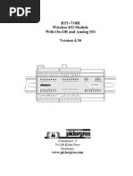 RTU-710H Wireless I/O Module With On-Off and Analog I/O: Claudiastr. 5 51149 Köln-Porz Germany