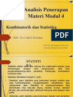 Ica Lalitya Kusuma_201503256863_analisis Penerapan Materi_modul 4-Kombinatorik Dan Statistika