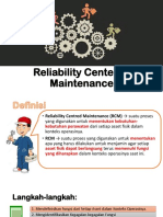 Reliability Centered Maintenance