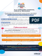 Ampliación Del Periodo de Inscripción Evaluar para Avanzar 3°a11°