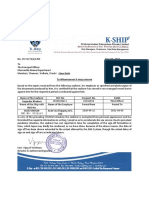 Sea Service Certificate - Gajender Bhakuni