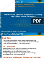 RS Applicatn For Agricultural Monitoring