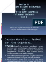 BAB 12 Kode Etik Guru Indonesia, Selayang Pandang Pendidikan Sejarah Perjuangan PGRI