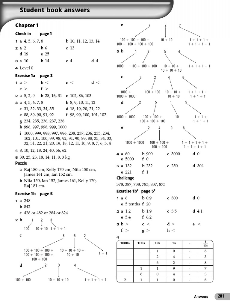 Student Book Answers: e Check in B B C e B C D | PDF | Euclidean ...