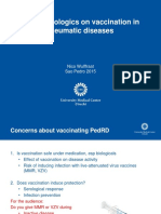 Vaccination Policy For Pediatric Rheumatic Diseases - Nico Wulfraat