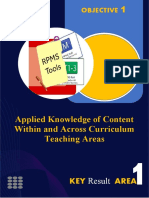 Applied Knowledge of Content Within and Across Curriculum Teaching Areas