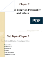 Chapter 2 Individual Behavior, Personality & Values
