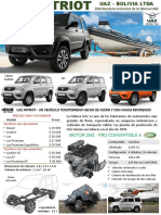 UAZ Patriot - Todoterreno ruso de acero con chasis reforzado desde $19.900