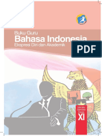 Buku Pegangan Guru Bahasa Indonesia SMA Kelas 11 Kurikulum 2013 (Matematohir.wordpress.com)