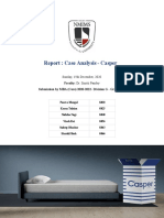 Report: Case Analysis - Casper: Faculty: Submission by MBA (Core) 2020-2022-Division G - Group-4
