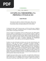 O papel da teosofia