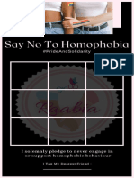 Say No To Homophobia: #Prideandsolidarity