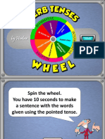 Verb Tenses Wheel Fun Activities Games