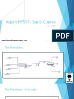 Aspen HYSYS Basic Course Case Study IV