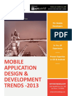 Mobile Application Design & Development TRENDS - 2013