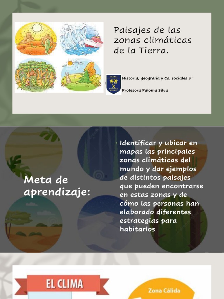 Paisajes de las Zonas Climáticas | PDF | Ciencias sociales | Ciencia y ...