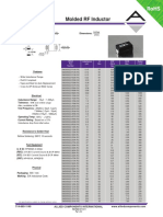 Molded RF Inductor: Features