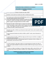 Matriz de Preguntas para La Entrevista A Las Familias