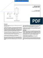 Body Safety Valve Spring-Loaded: Without Bursting Disc