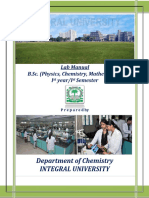 Chemistry-Lab Manual B.sc. (PCM) I Year I Semester