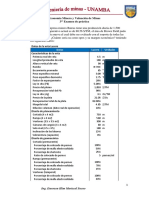 Tercera Práctica de Economía Minera
