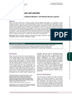 Diagnosis of Giant Cell Arteritis: Rheumatology