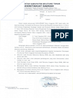 05 Agustus 2021 - Ke Kepala OPD Kabupaten Belitung Timur (Undangan Pembahasan Rancangan KUPA PPAS TA. 2021)