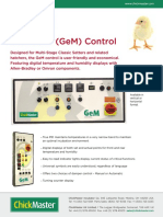 Genesis M (Gem) Control: Genuine Chickmaster Parts