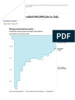 July 2021 Jobs Report - Employers Add 943,000 To Payrolls - The New York Times