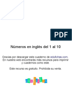 IN0006c Numeros Ingles Infantil Space Edufichas