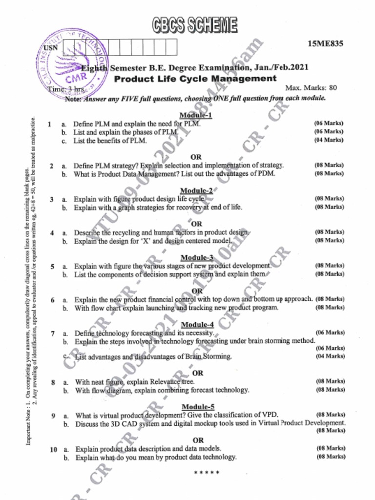 PLCM QP | PDF