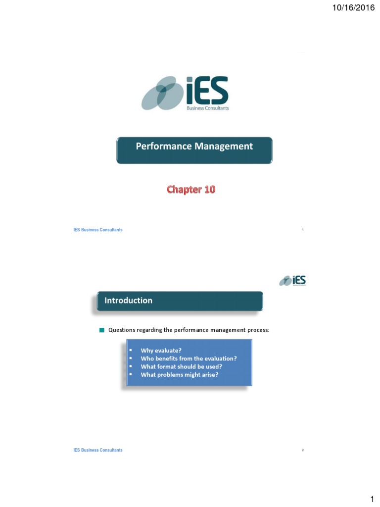 Questions Regarding The Performance Management Process | PDF ...