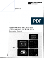 HEIDENHAIN TNC 151/155 Contouring Control Manual