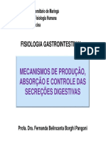 Aula Fisiologia Mecanismos de produção, absorção e controle das secreções digestivas