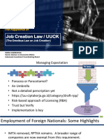 Key Points of Indonesia's Job Creation Law