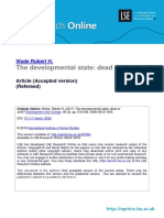 Wade, R. H. (2018) - The Developmental State Dead or Alive Development and Change, 49 (2), 518-546.