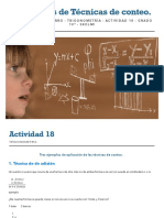 Técnicas de Conteo - Trigonometría