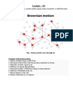 Lecture - 03: Brownian Motion: The Constant Random Zigzag Motion of Particles Is Called Brownian