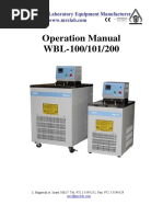 Operation Manual WBL-100/101/200: 3, Hagavish St. Israel 58817 Tel: 972 3 5595252, Fax: 972 3 5594529