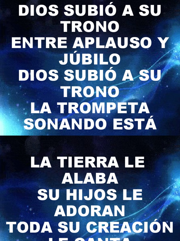 Dios Subio A Su Trono PDF